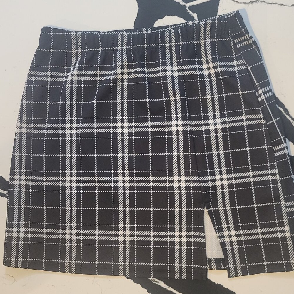 Mini plaid skirt